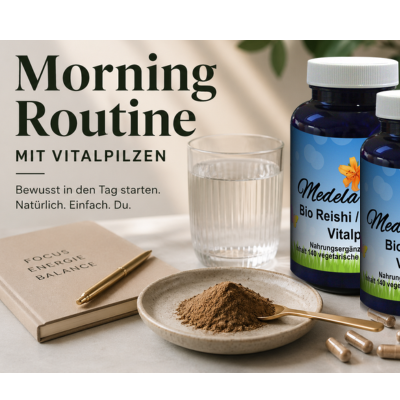 Morning Routine mit Vitalpilzen